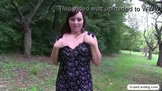 Big tits sabina gets banged in the park by the fake photographer