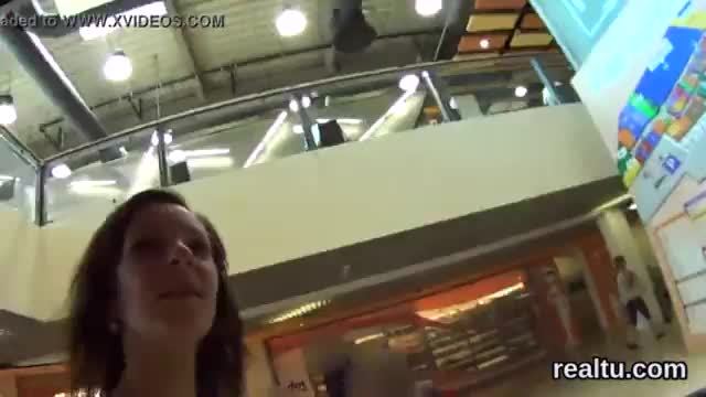 Charming czech teen gets seduced in the mall and plowed in pov