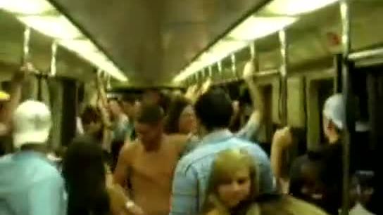 Striptease in the subway